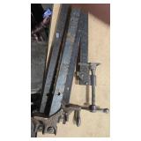 4 METAL BAR CLAMPS 4' LENGTH