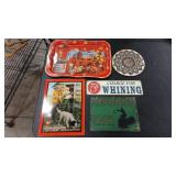 VTG METAL TRAY & SIGN ASSORTMENT