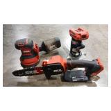 SKIL 2V LITHIUM SANDER, ROUTER AND 6' SAW