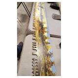 PAINTED SAW BLADE SIGNED LEISTER