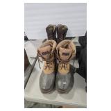 2 PAIRS OF SIZE 12 & 10 BOOTS