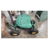 METAL 4-WHEEL GARDENING CART