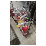 5 FIRE EXTINGUISHERS