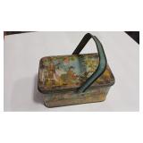 1920'S 'BUB & SIS' LITHOGRAPHED TIN LUNCH BOX