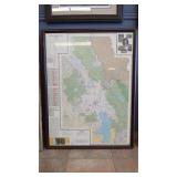 1998 FLATHEAD NATL FOREST FRAMED MAP