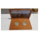 2 - 1.5 OZ SILVER MEDALLIONS