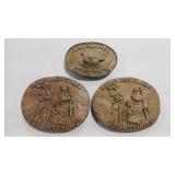 3 - BRONZE ARTIST PROOF LEWIS & CLARK  BICENTENNIA