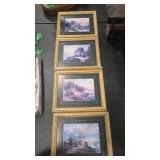 4 - THOMAS KINKADE FRAMED ART