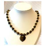 TIGER EYE PENDANT 18' NECKLACE
