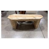 BEETLE KILL PINE SPLIT LOG BENCH