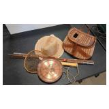 VTG FISHING ASSORTMENT  INCL FLY ROD