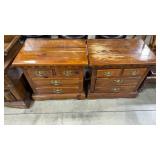 2 LINK- TAYLOR COLONIAL PINE 4 DRAWER STANDS