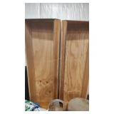 2 WOOD STORAGE BINS 68' X20' X 12'