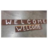 2 - WOOD WELCOME SIGNS