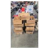 11 STERLING VINEYARD WOOD CRATES