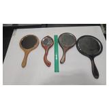 WOODEN VTG HAND MIRROR ASSORTMENT