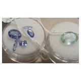 2.25 CTS AQUAMARINE & 2.8 CTS TANZANITE