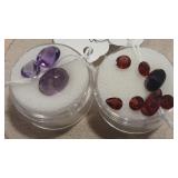 7.35 CTS GARNETS & 8.2 CTS AMETHYSTS