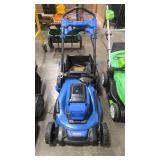 KOBALT 40V 20' MOWER W/ BAGGER, BATTERY AND CHARGE