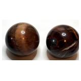 RED TIGER EYE BAODING BALLS 40MM EA