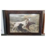 BIRD DOG VTG FRAMED PRINT