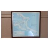 CHRISTMAS LAND FRAMED MAP - KIRTIMATI