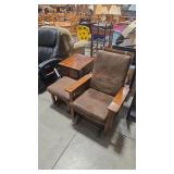 MISSION STYLE GLIDER/ ROCKER W/ OTTOMAN