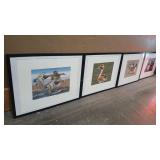 4 - FRAMED DUCK PRINTS FROM VARIOUS ARTISTS