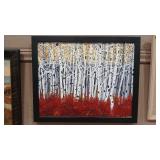 UNKNOWN ORIGINAL ACRYLIC ON FRAMED CANVAS
