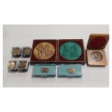 LEWIS & CLARK  BRONZE MEDALLIONS & PINS