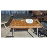 HANGING METAL SHOOTING TARGET AND SHOOTING BENCH
