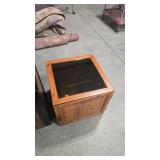 GLASS TOP CEDAR CABINET