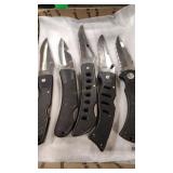 5 FOLDING KNIVES