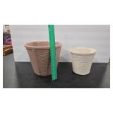 1950'S MCCOY WAVE STRIPE 7' & 5.5' POTS