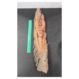 WM TAYLOR WOOD CARVING - NATIVE AMERICAN