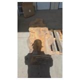 8 1' BURLWOOD SLABS APPROX 64' LENGTH