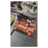 LOOKY VTG WOOD FIRE TRUCK METAL FIRE TRUCK &
