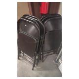 8 METAL FOLDING CHAIRS