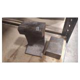 ANVIL AND METAL BLOCK