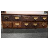 10 DRAWER VTG CARD CATALOG - TABLETOP