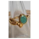 925 EMERALD COLOR RING