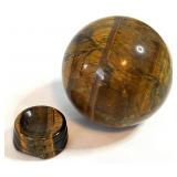 TIGER EYE SPHERE & BASE  252G