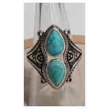 TURQUOISE COLOR 925 RING