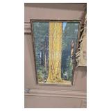 RED RIVER LUMBER CO VTG PRINT FRAMED