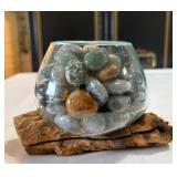 AGATE DRIFTWOOD VASE