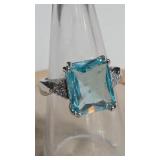 BLUE TOPAZ COLOR RING