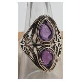 AMETHYST COLOR 925 RING