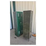 2 METAL STORAGE LOCKERS