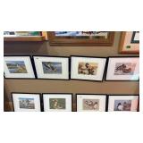 4 - FRAMED DUCK PRINTS FROM VARIOUS ARTISTS