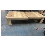 FOLDING REDWOOD PATIO TABLE
